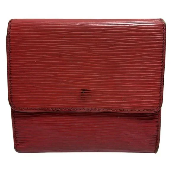 Louis Vuitton Hook Wallet Epi Porte Monnaie Billets Cult Cles Castilian Red